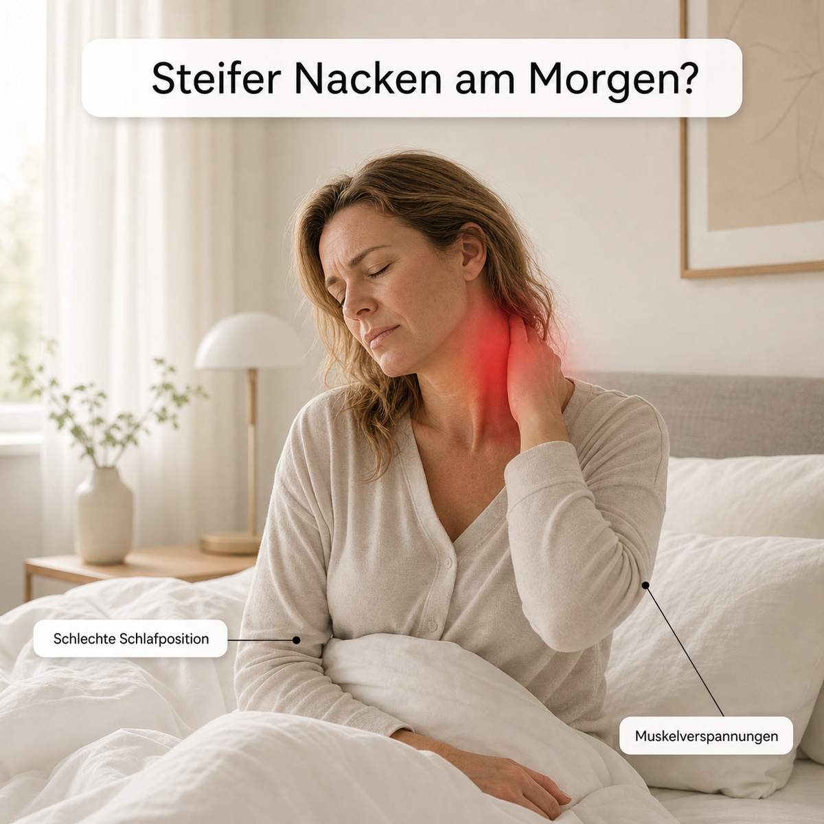 Ergonomisches Nackenkissen – Viskoelastisch & Formstabil