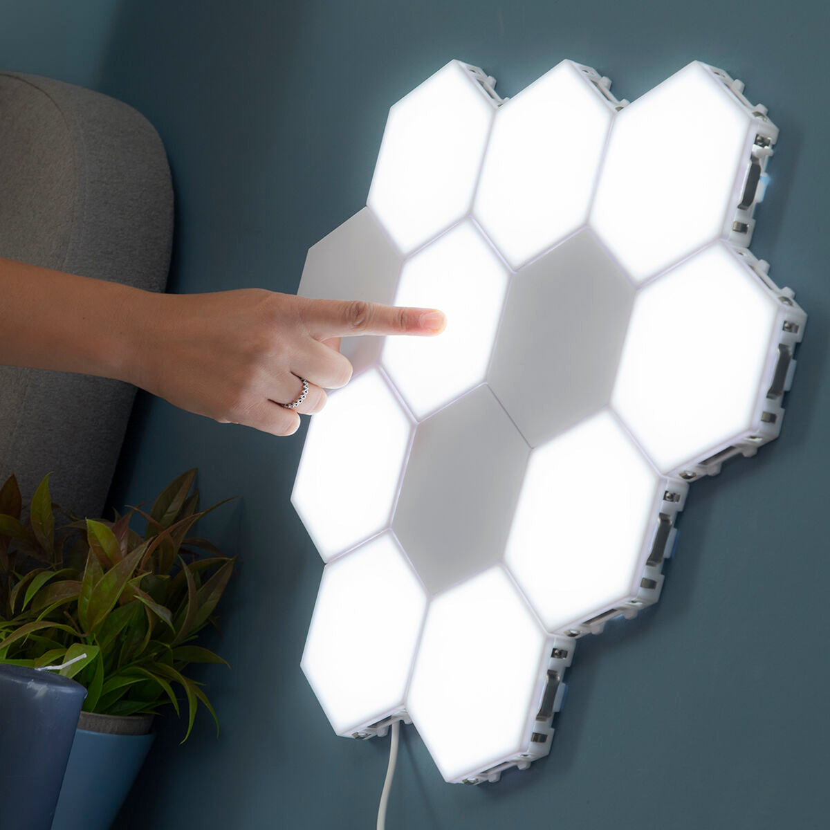 modulares LED-Magnet- und Touchpanel-Set Tilight InnovaGoods (3Er pack)